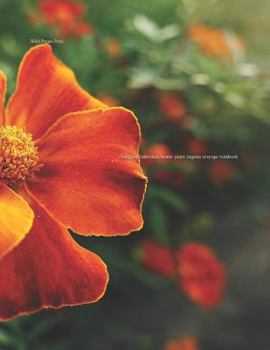 Paperback Marigold Calendula Flower Plant Tagetes Orange Notebook Book