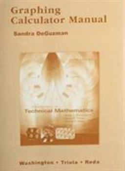 Paperback Graphing Calculator Manual for Introduction to Technical Mathematics Book