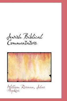 Hardcover Jewish Biblical Commentators Book