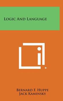 Hardcover Logic and Language Book