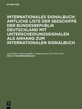 Hardcover 1931/II. Funkverkehrsbuch: (F.V.B.) [German] Book