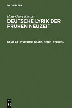 Hardcover Sturm Und Drang: Genie - Religion [German] Book
