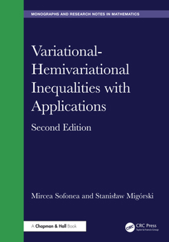 Hardcover Variational-Hemivariational Inequalities with Applications Book