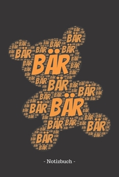 Bär: Notizblock | Notizbuch | DIN A5, 120 Seiten | Liniert, Lined, Linien | Notizen, Termine, Planer, Tagebuch, Organisation | Wortwolke Geschenk (German Edition)