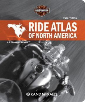 Spiral-bound Harley Davidson Ride Atlas of North America Book