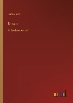 Paperback Einsam: in Großdruckschrift [German] Book