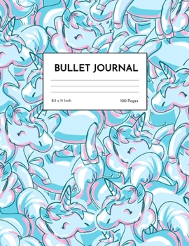 Bullet Journal: Simple Unicorn Dot Grid Notebook - Dotted Note Pad for Kids, Girls, Teens, Tweens, Women - Gifts for Birthday and Christmas | Creative Art 00536