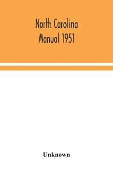 Paperback North Carolina manual 1951 Book