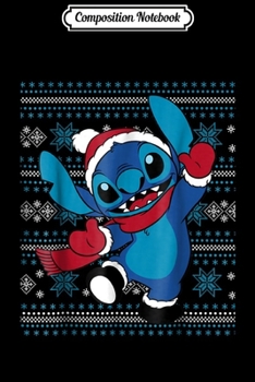Paperback Composition Notebook: Disney Stitch Happy Holiday Journal/Notebook Blank Lined Ruled 6x9 100 Pages Book