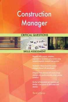 Paperback Construction Manager Critical Questions Skills Assessment Book