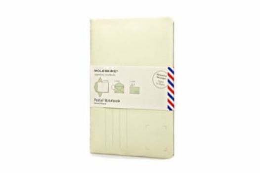 Office Product Moleskine Messages Postal Notebook, Large, Plain, Tea Green, Soft Cover (4.5 X 6.75) Book