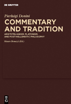 Hardcover Commentary and Tradition: Aristotelianism, Platonism, and Post-Hellenistic Philosophy Book