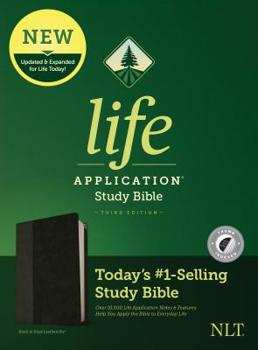 NLT Life Application Study Bible, Third Edition (Leatherlike, Black/Onyx, Indexed)