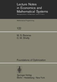 Paperback Foundations of Optimization Book
