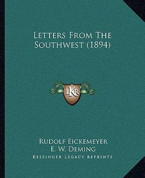 Paperback Letters From The Southwest (1894) Book