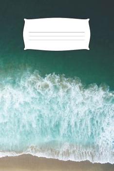 Paperback My Notebook: Ocean Beach Waves themed - 100 Pages, Collegeruled linepaper, 6x9 Book