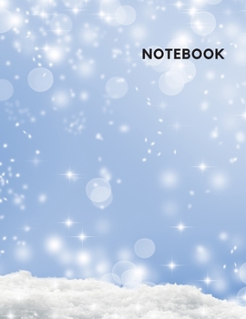 Unruled Composition notebook: Blank Unruled Notebook, Unruled Notebook, Unlined Scratch Pad, Cute Winter Snow Cover, 8.5 x 11, 120 pages