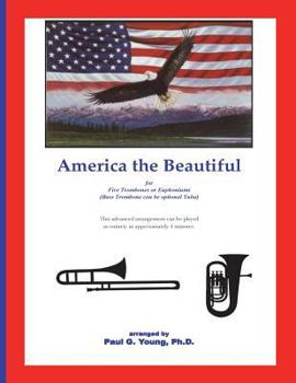 Paperback America the Beautiful: for five trombone or euphoniums Book