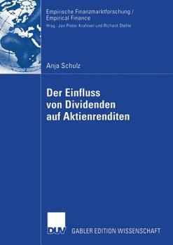 Paperback Der Einfluss Von Dividenden Auf Aktienrenditen [German] Book