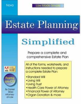 Paperback Estate Planning Simplified [With CDROM] Book