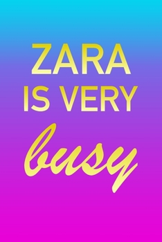 Zara: I'm Very Busy 2 Year Weekly Planner with Note Pages (24 Months) | Pink Blue Gold Custom Letter Z Personalized Cover | 2020 - 2022 | Week ... | Plan Each Day, Set Goals & Get Stuff Done