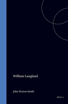 Hardcover William Langland (Medieval and Renaissance Authors) Book