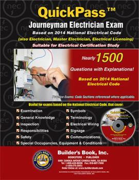 Perfect Paperback 2014 QuickPass Journeyman Electrician Exam Guide Book