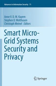 Paperback Smart Micro-Grid Systems Security and Privacy Book