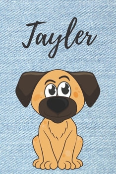 Paperback Personalisiertes Notizbuch - Hunde Tayler: DIN A5, 120 blanko Seiten [German] Book