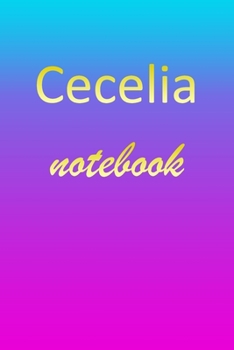 Paperback Cecelia: Blank Notebook - Wide Ruled Lined Paper Notepad - Writing Pad Practice Journal - Custom Personalized First Name Initia Book