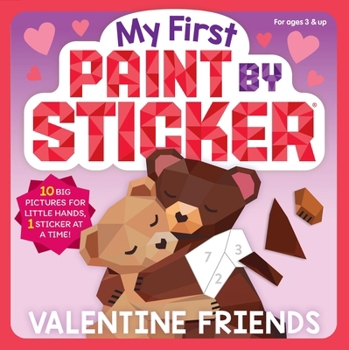 Paperback My First Paint by Sticker: Valentine Friends Book