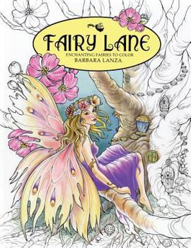 Paperback Fairy Lane: Enchanting Fairies to Color Book