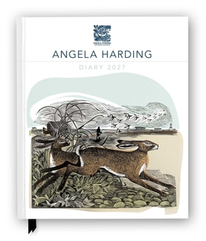 Angela Harding 2027 Desk Diary Planner - Week to View, Illustrated throughout