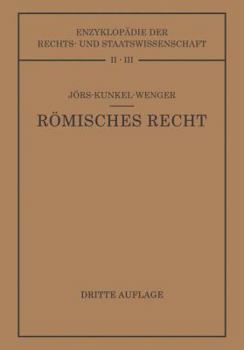 Paperback Römisches Privatrecht: Auf Grund Des Werkes Von Paul Jörs [German] Book