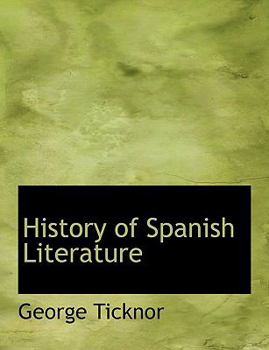 Paperback History of Spanish Literature [Large Print] Book