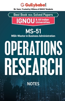 Paperback MS-51 Operations Research Book