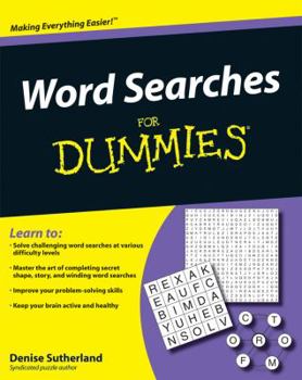 Paperback Word Searches for Dummies Book
