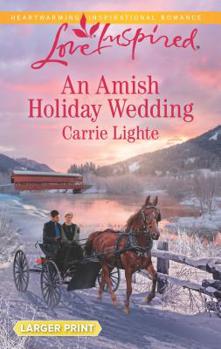 Mass Market Paperback An Amish Holiday Wedding [Large Print] Book