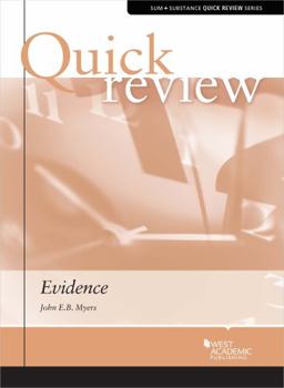 Paperback Quick Review on Evidence (Quick Reviews) Book