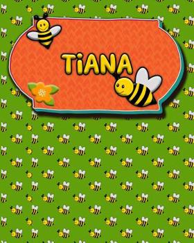 Paperback Handwriting Practice 120 Page Honey Bee Book Tiana: Primary Grades Handwriting Book K-2 Book
