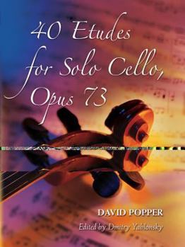Paperback 40 Etudes for Solo Cello, Op. 73 Book