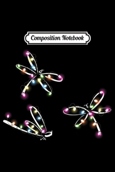 Composition Notebook: Dragonfly color light  Journal/Notebook Blank Lined Ruled 6x9 100 Pages