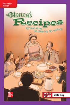 Spiral-bound Reading Wonders Leveled Reader Nonna's Recipe: Ell Unit 6 Week 2 Grade 4 Book