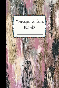 Composition Book: Cute Painted Wall Decor Composition Book to write in - Wide Ruled Book - lovely colors