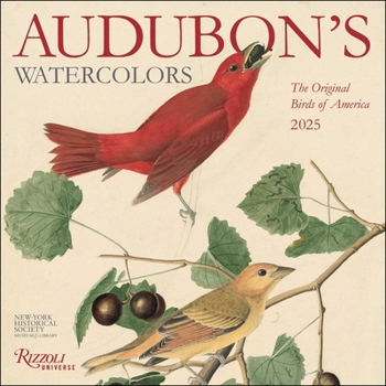 Calendar Audubon's Watercolors 2025 Wall Calendar Book