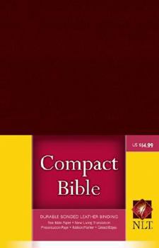 Leather Bound Compact Edition Bible NLT - Burgundy Book