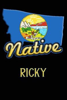 Paperback Montana Native Ricky: College Ruled Composition Book