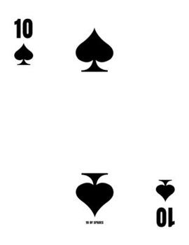 Paperback 10 Of Spades: Poker Card 5x5 Graph Paper Notebook With .20" x .20" Squares For Work, Home Or School. 8.5 x 11 Notepad Journal For Ma Book