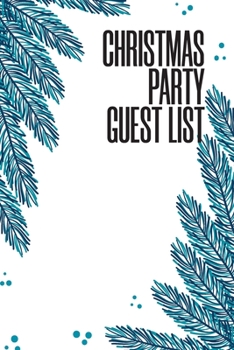 Christmas Party Guest List: Christmas Party Guest List Diary