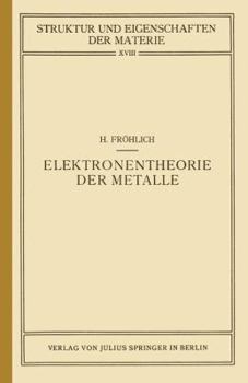 Paperback Elektronentheorie Der Metalle [German] Book